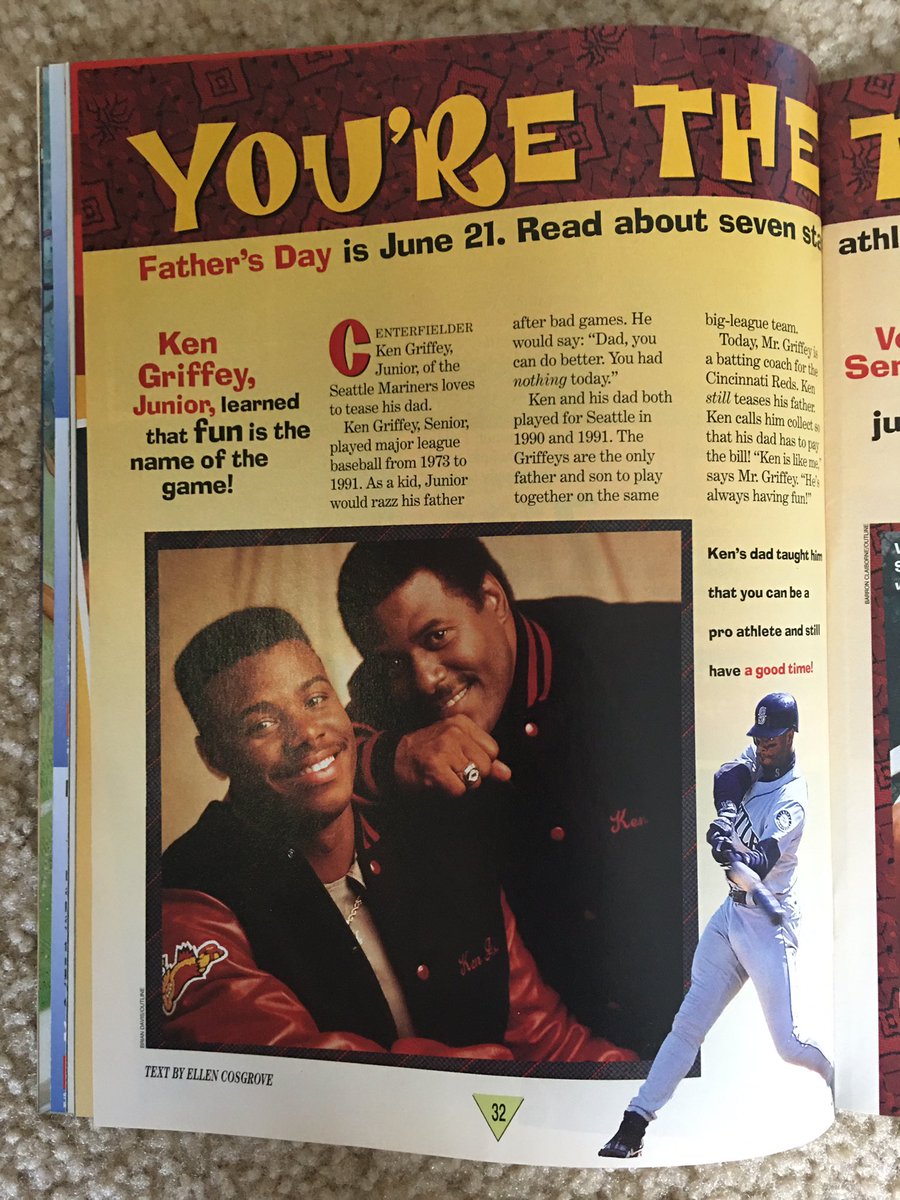 Griffeyti's tweet image. In #2020NewYear I will be posting my Ken #Griffey, Jr. periodical collection in chronological order. This could take awhile. All pictures are from my personal collection. #Mariners #Reds #WhiteSox #Phillies #MLB 

Periodical of the Day - Sports Illustrated for Kids June 1998 :
