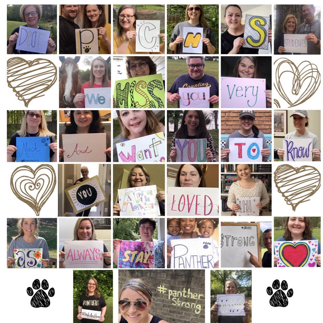 dee_doss's tweet photo. Our doors may be closed, but not our hearts! #pantherstrong #pellcityhighschool https://t.co/VFG6Tcd8tr
