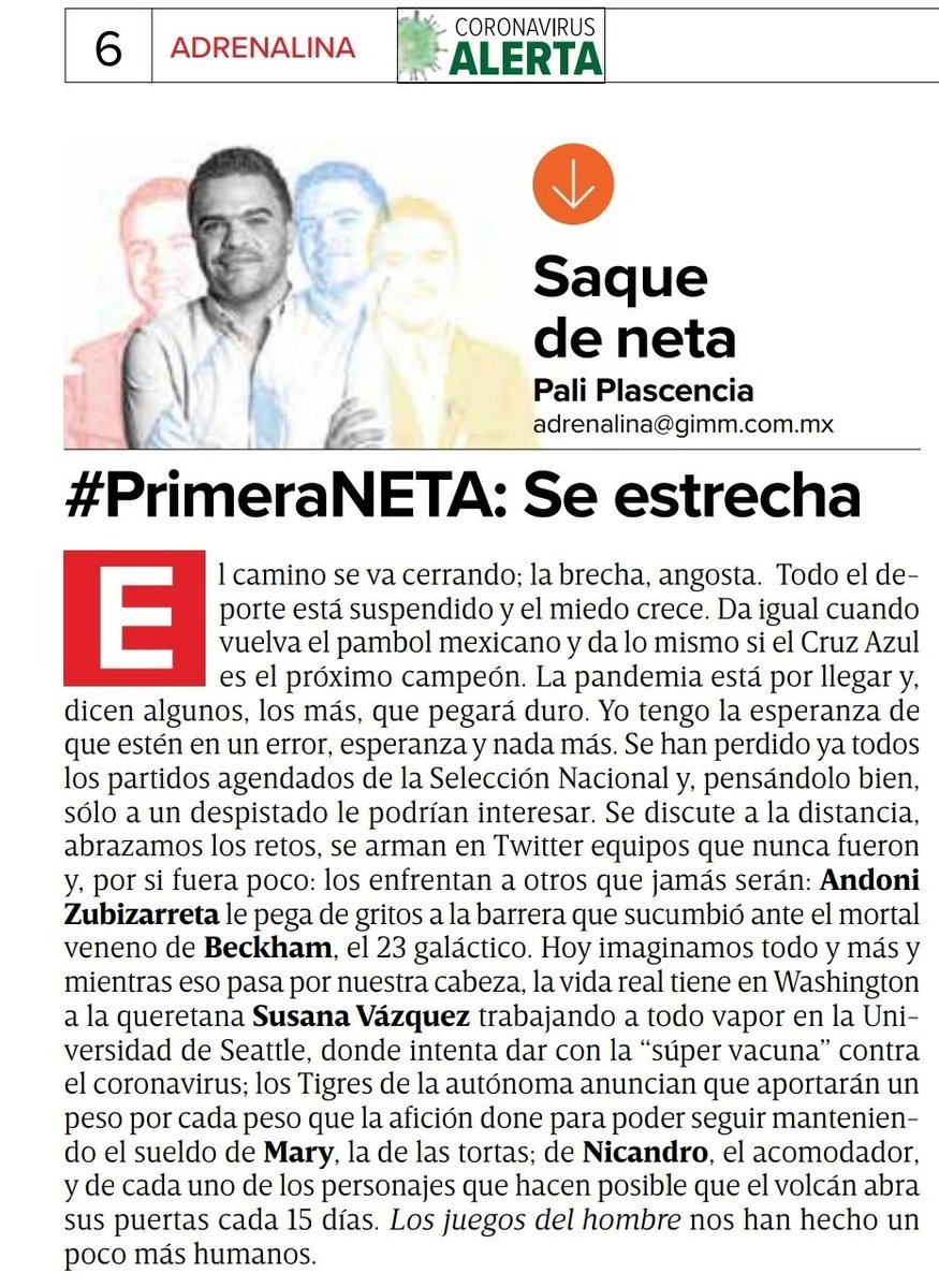 paliplax's tweet photo. Hoy escribo en @adrenalina  de @Excelsior : #SAQUEDENETA

#primeraNETA: Se estrecha 😥
#segundaNETA: "Fueguitos" 🔥
#NETASextras: Fuegotes 🍖 

Pasen por aquí camaradas y rolen los RT's ❤️. https://t.co/I5KEIwWnoY