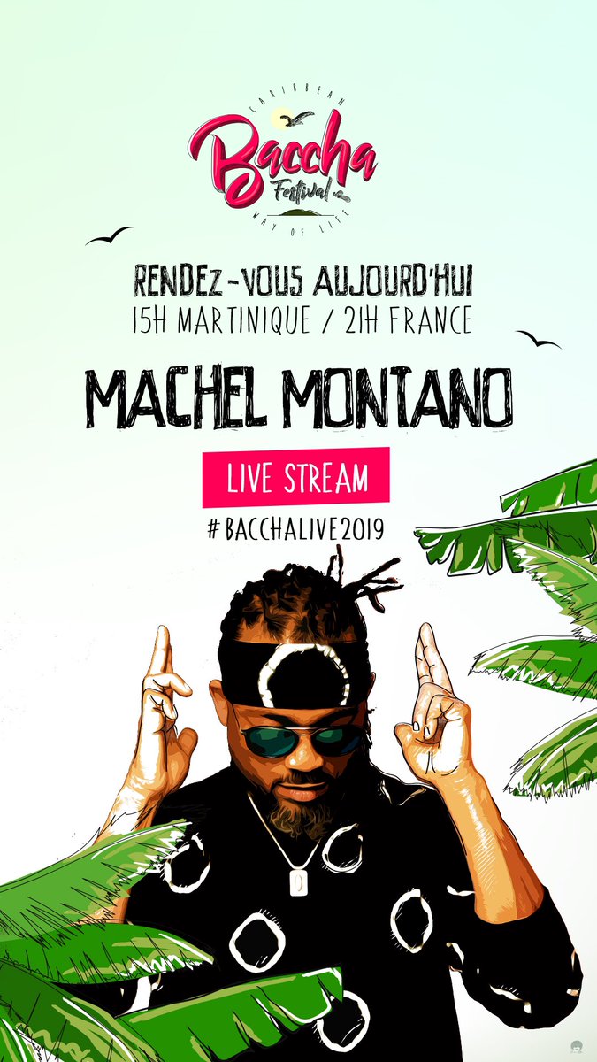 BacchaFestival's tweet photo. Ne ratez pas le live stream exceptionnel de @machelmontano aujourd’hui à :
15h Antillais / 21h France sur @YouTube
#bacchalive #bacchalive2019 #StayHome https://t.co/ty7k3FyG8b