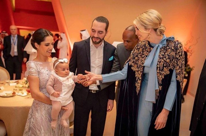 Addow10's tweet image. Prime minister of somalia @HassanAKhaire , president of el salvador @nayibbukele his wife and daughter  @gabydebukele ,#layla and @IvankaTrump