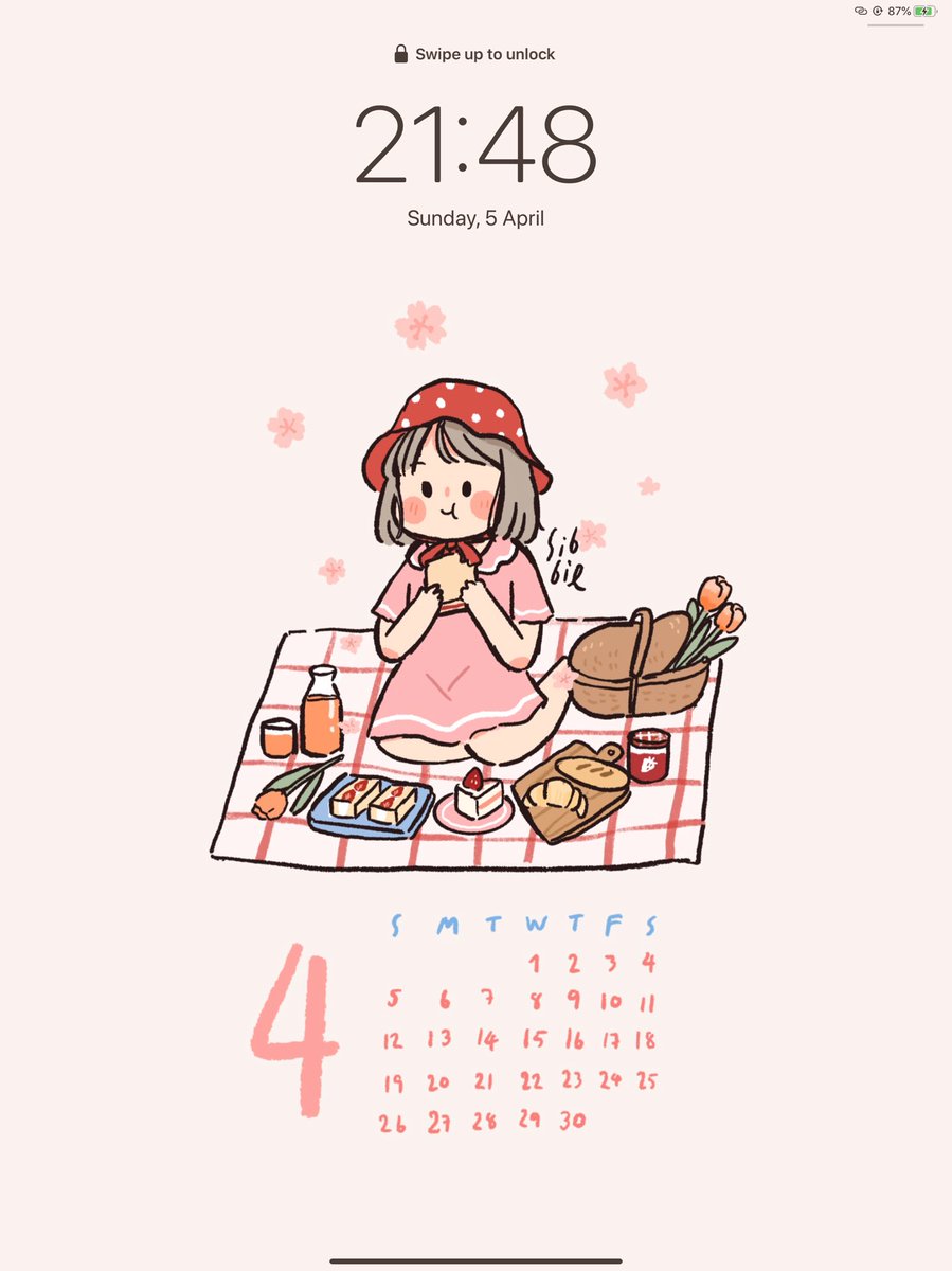 Sibbil_'s tweet photo. Wallpaper ipad🌸  ปิคนิคใต้ต้นซากุระ #WallSibbil https://t.co/BfGy1MG9z8