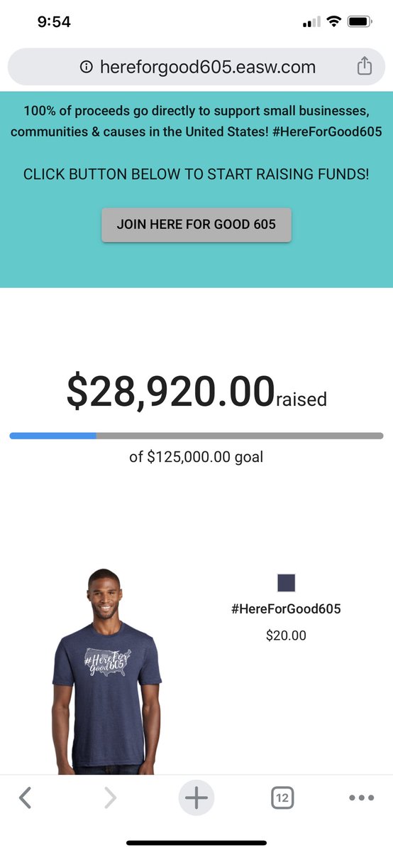 EASWcom's tweet photo. Supporting small businesses one T-shirt at a time. Check out @hereforgood605 https://t.co/Vzc8AGA7ZW