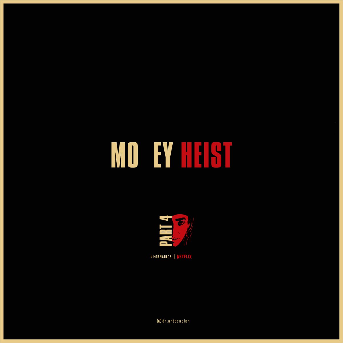 DhanvanthRaman's tweet photo. This time #ForNairobi 

#moneyheist #lacasadepape #Nairobi #minimalposter #minimalism #conceptart #netflixes #netflix #netflixespaña #netflixindia #adobeillustrator #visualart #moneyheistnetflix #visualart #fanedit #lacasadepapeledit 
@NetflixES @netflix @lacasadepapel https://t.co/tZfIwkJ1gU