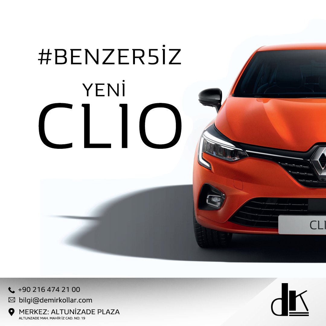 RenaultDemirkol's tweet photo. #Benzer5iz Yeni Clio.
Şehirde maceraya hazır mısın?
#demirkollar #demirkollaryetkiliservis #dacia #renault #duster #sandero #loganmcv #lodgy #dokkercombi #dokkervan #dokker #yetkiliservis #servis #bakım #onarım #araç #araba #otomobil #otomotiv #satış #sigorta #aksesuar #ikinciel https://t.co/zfpUmwm0vn