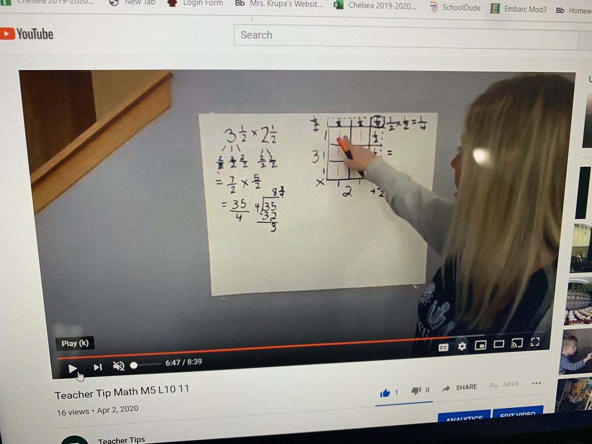 TechTrish's tweet photo. This made me think of my 5th graders and giggle a little as our team of math teachers created our first YouTube videos. @MissCaraG @MrsJenkins157c #COVID19 #remotelearningteacher #math #Mathematics #mathitup #mathematicalmodelling #WeAreChelsea https://t.co/xgbd47UcCS