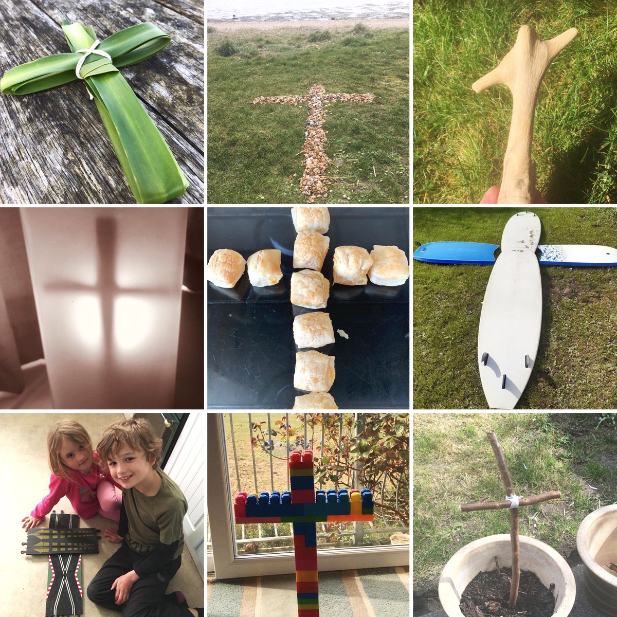 HamworthyChurch's tweet photo. Our church have been making their own #PalmSunday crosses, check these out! Even though we can't gather - we can still worship Christ the King, with cries of "Hosanna!" 🙌 https://t.co/osL6Kg7aA6