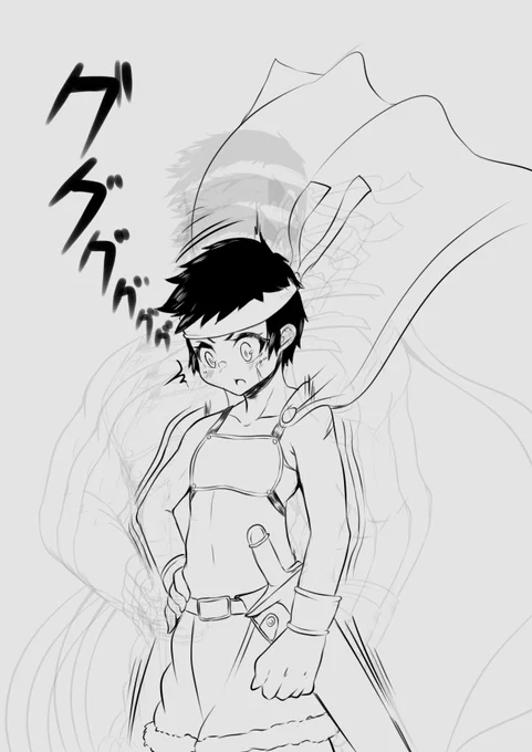 (私が普通に男を描くとでも)思っていたのか? 