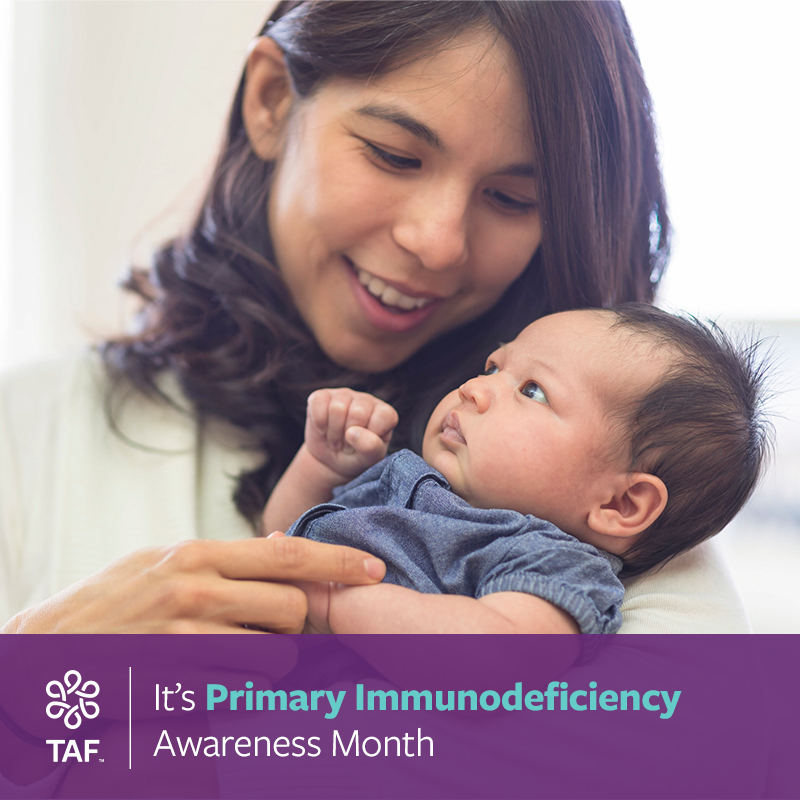 AssistanceFund's tweet photo. More than half a million Americans live with one of the 400+ different primary immunodeficiency (PI) disorders. April is Primary Immunodeficiency Awareness Month. Learn more about PI from our friends at @IDFCommunity: https://t.co/RqB5e4TyRC #TAFCares #YouHaveTAF https://t.co/JOb5SVIAVG
