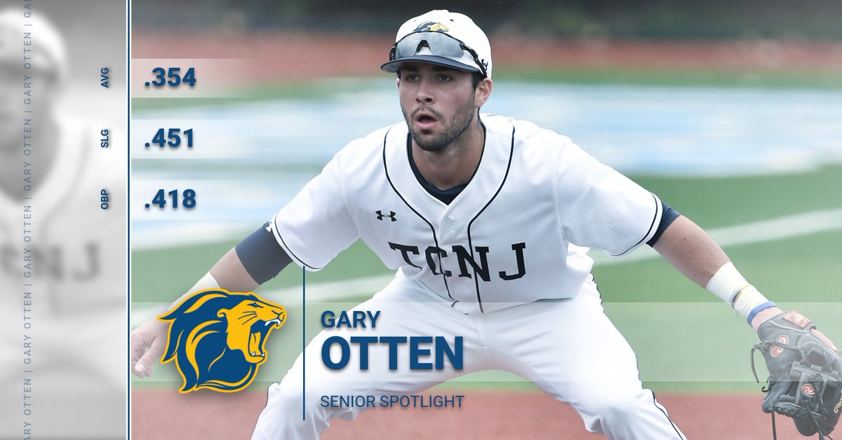 tcnjlions's tweet photo. Today's Senior Spotlight is Gary Otten from @BASEBALLTCNJ. Gary is a career .354 hitter, and his .929 fielding percentage at third base in 2019 is third best in program history #TCNJ #LionPride https://t.co/I5jabgRI1V