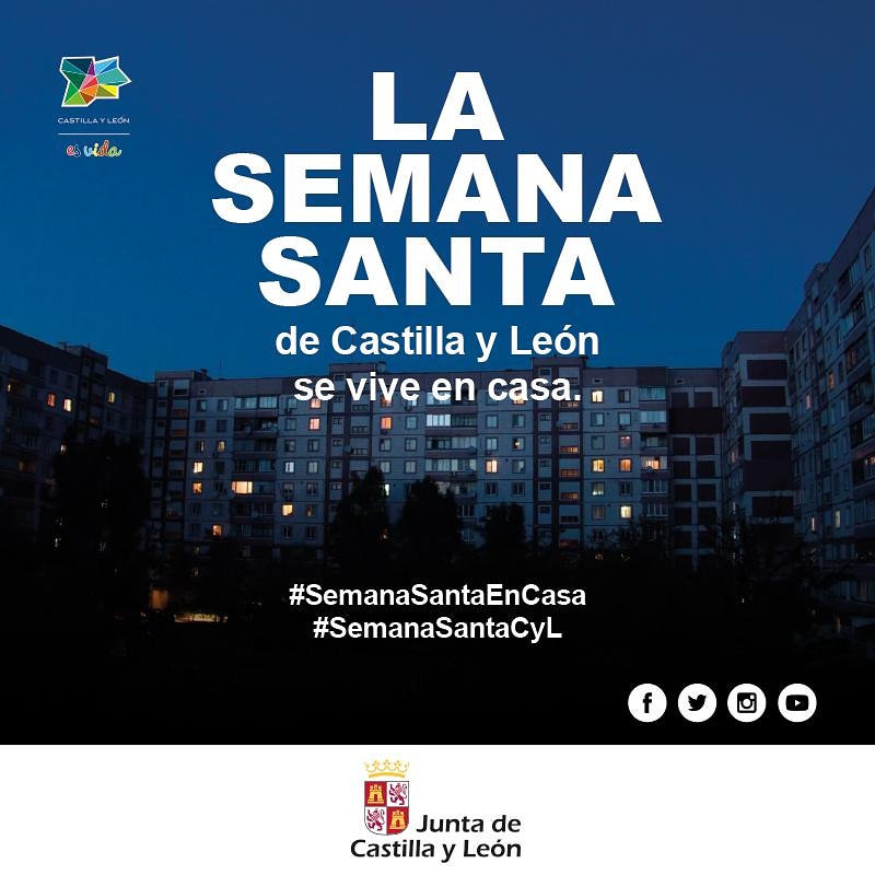 gusbo77's tweet photo. ▶️ Más de 50 vídeos y múltiples recursos online en redes sociales @CyLesVida para vivir y sentir esta #SemanaSantaEnCasa

#SemanaSantaCyL #YoMeQuedoEnCasa 

Enlace: https://t.co/8Y2Z4V65g9 https://t.co/mFfhykAK6s