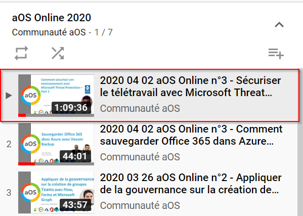 aOSComm's tweet photo. La présentation de @Tseyf34 à l' #aOSOnline du 2/04/2020 est accessible ici sur @YouTube

Sécuriser le télétravail avec #Microsoft Threat Protection

https://t.co/J227vWU7aq

#MVPBuzz https://t.co/05HQ8tcVVe
