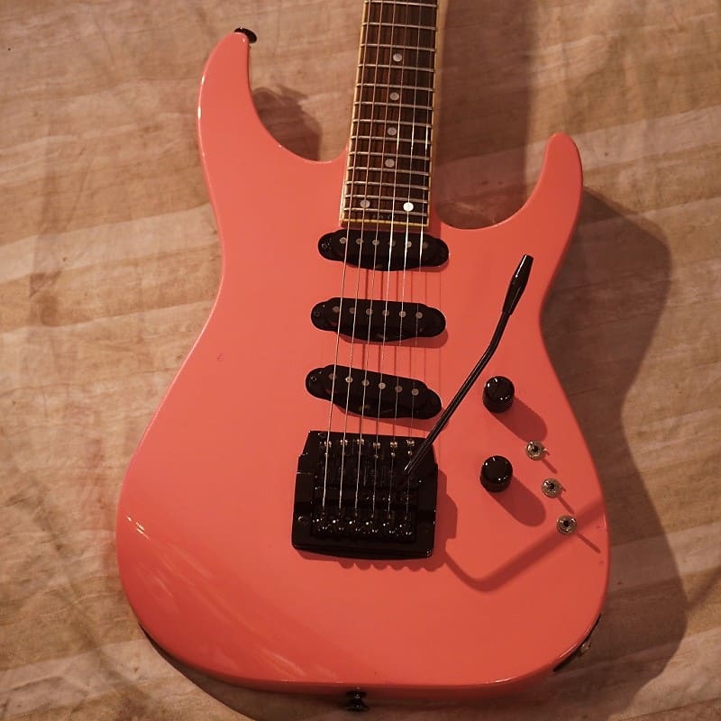 sickguitars's tweet photo. Approved.

Mid-80s Jackson Soloist SSS, pink, Jeff Beck vibes.

https://t.co/7NztW8RYz0 https://t.co/deR3TzCjVR