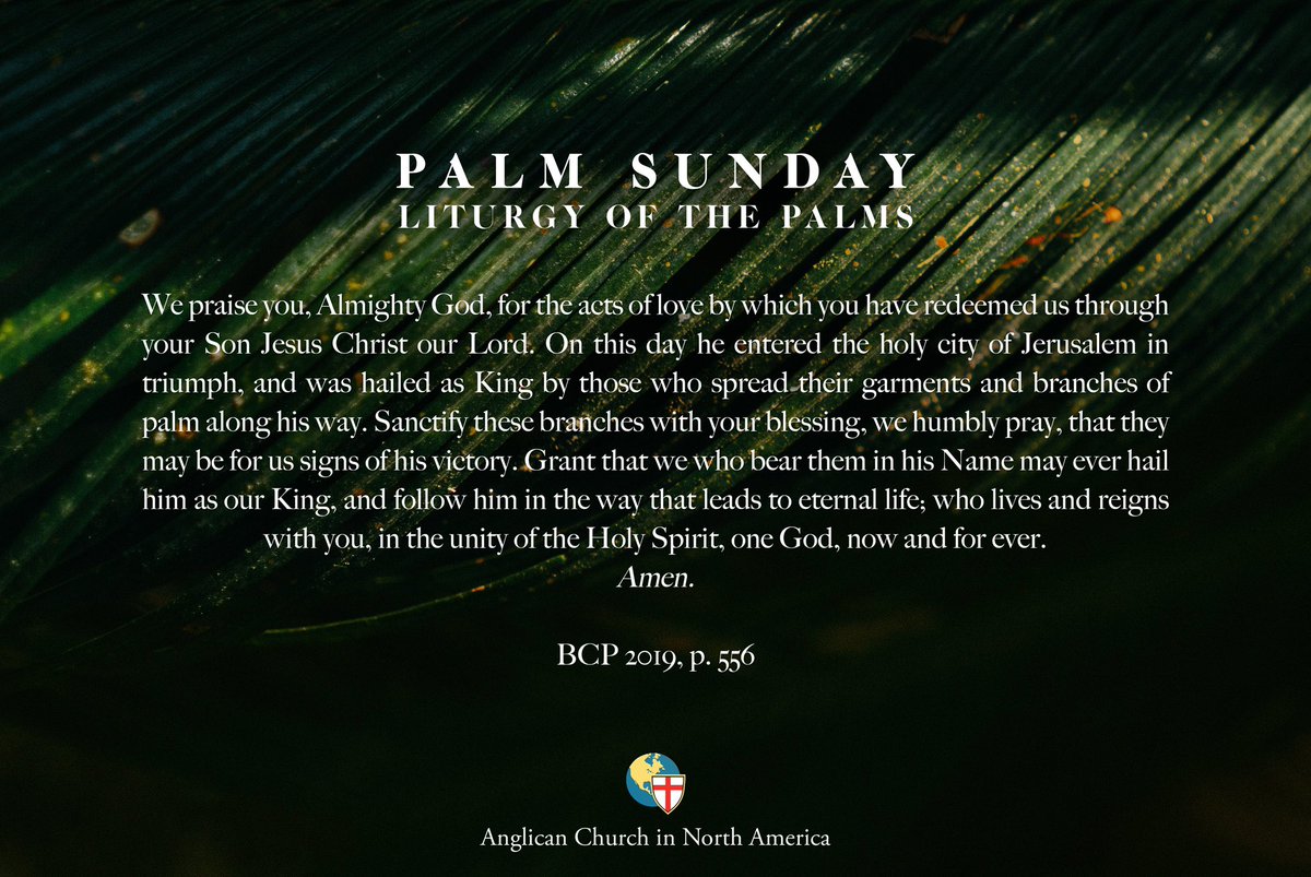 BCP 2019 - Liturgy of the Palms, p. 556