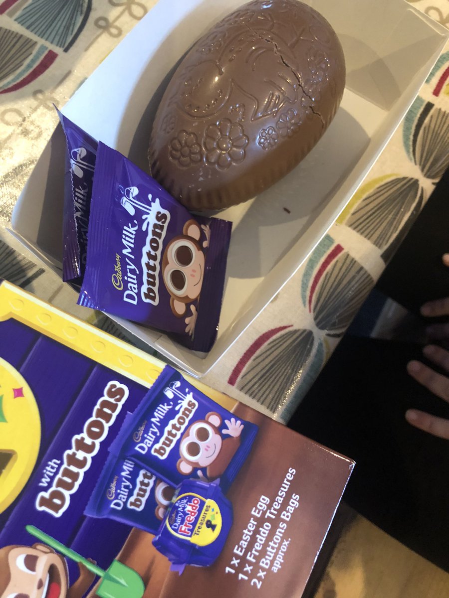 NicHandle's tweet photo. @CadburyUK have a very disappointed small person. Made a very quick dash to get shopping and bought a “cheer up isolation treat”. Very excited- unwrapped- no treasure chest😢 https://t.co/FbAsfXm0v8