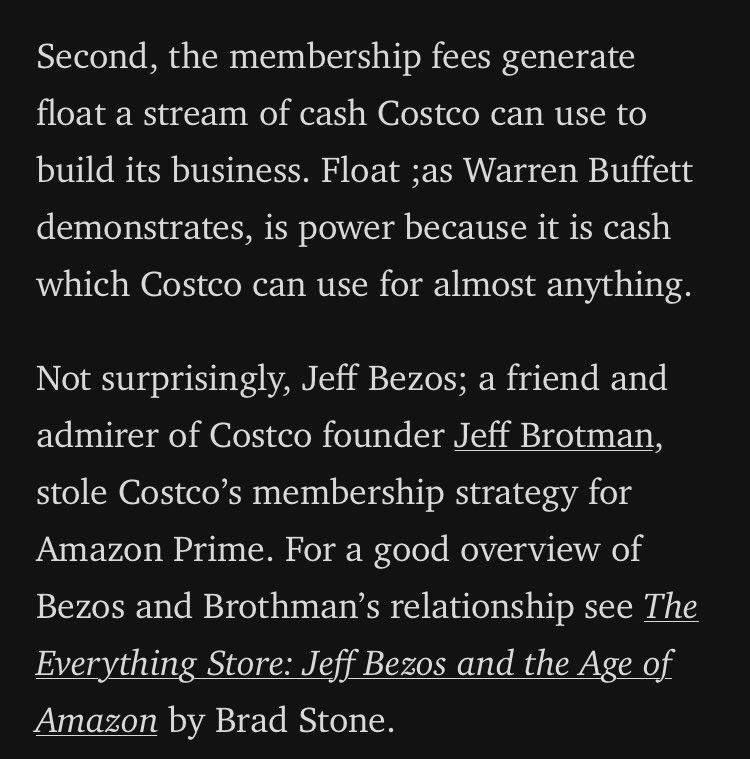 So Amazon’s profitability is driven by AWS and Prime Memberships (not to mention their growing $3.6B advertising revs)Like Costco, they subsidize unprofitable eCom sales by passing on the costs to their customers via membership fees ($118/yr, 150M members)[Costco: 90.3M]