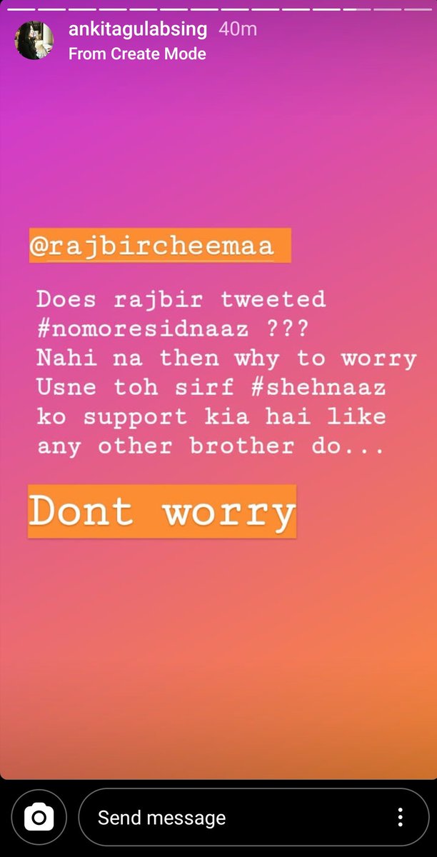 Wittybynaturee's tweet photo. Don’t dare to troll Rajbeer. What he did now? Kisiko kuch bolna hein toh Mona koh bolo. Rajbeer just did a tweet for her Sister &amp; did nothing against the bond! 
If you are real Sidnaaz fans, you will respect #ShehnaazGill's fam also.... 😑 https://t.co/StU4B3EhQQ