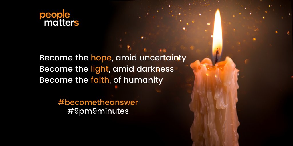 PeopleMatters2's tweet photo. Let us stand together in solidarity. Spread light, spread positivity & spread the spirit of unity.
#becometheanswer #9pm9minutes #9pm9minute
@narendramodi @PMOIndia https://t.co/2UYRccxwPj