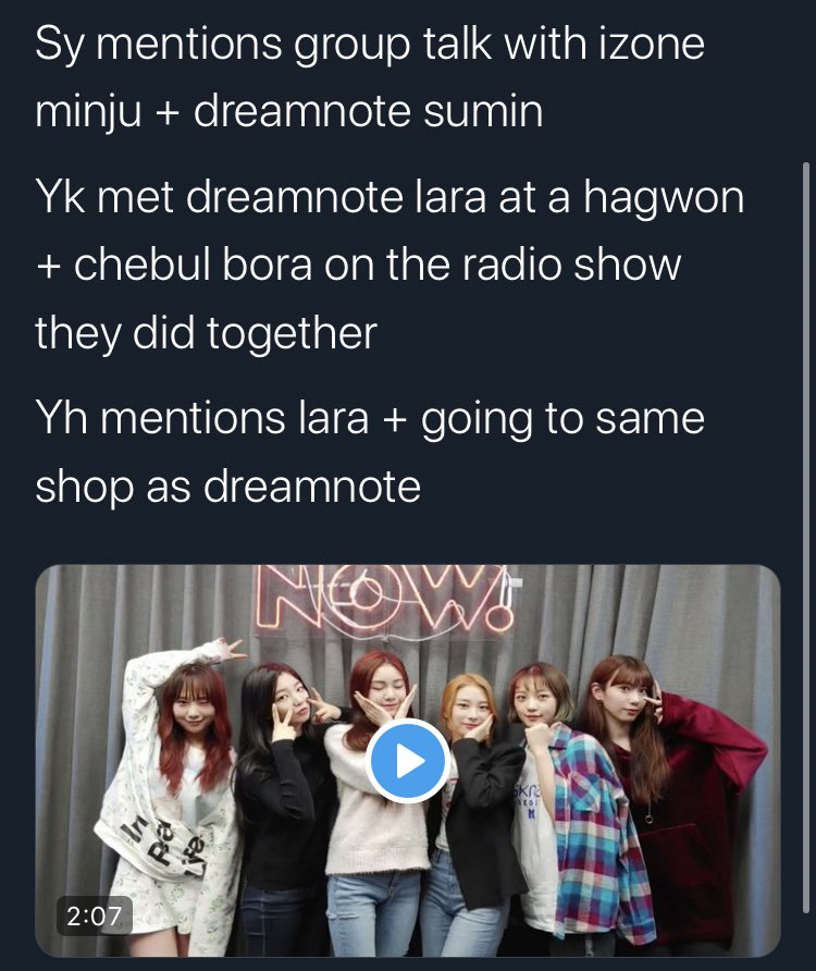 currently on the list of idol groups who adore dreamnote: dreamcatcher, ateez, nature, loona and rocket punch!