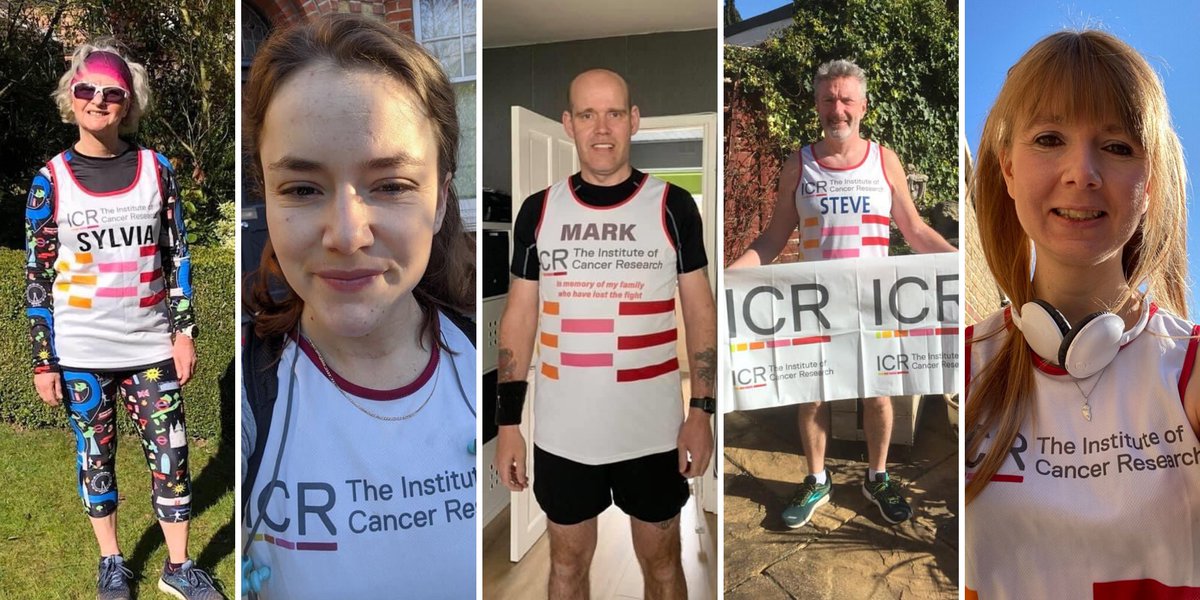 ICR_London's tweet photo. Here are just some of our brilliant #teamICR runners who synchronised their runs today to show that even when we all have to stay apart, we can still be together. 🏃‍♀️🏃‍♂️👏

Find out more about joining #teamICR 👇

https://t.co/KeAour6FYr https://t.co/UCpQ9vNxGW
