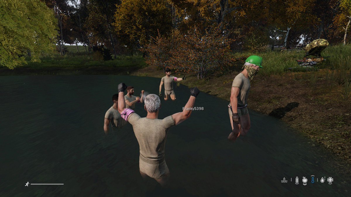 Parce_79's tweet photo. Un buen chapuzón antes de ir a la guerra💪💪💪

@DayZ #DayZ @PlayStationES  #Parce_79 https://t.co/nr18fzi3zI