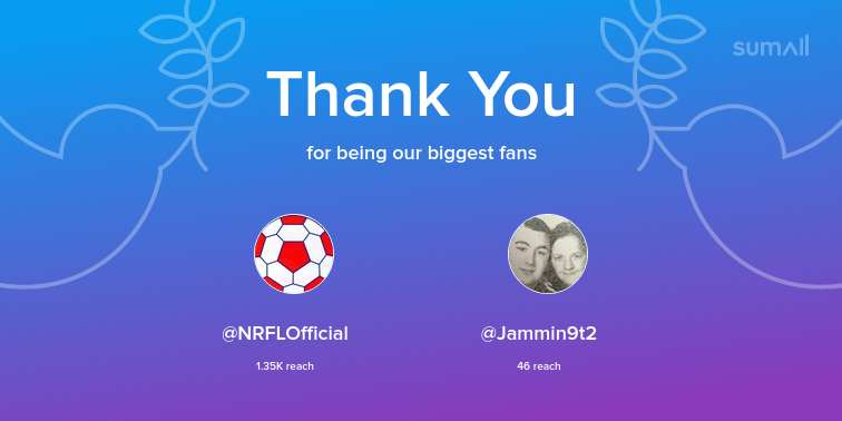 MRFC2018's tweet photo. Our biggest fans this week: NRFLOfficial, Jammin9t2. Thank you! via https://t.co/V3WKZdzPJJ https://t.co/e3QiXItPaj