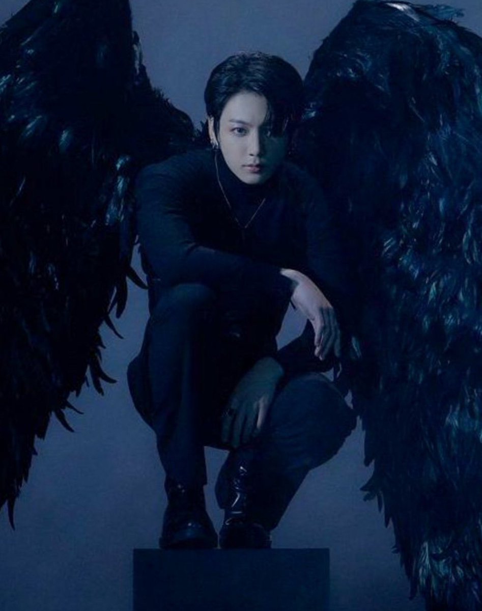 demon jk that’s been chasing after jm for ages. he thinks he’s finally got the angel to give in to him but when jm finally kisses him it burns horribly. and when the other pulls back he’s smirking, eyes glowing blue.“you didn’t really think you could corrupt an angel, did you?”