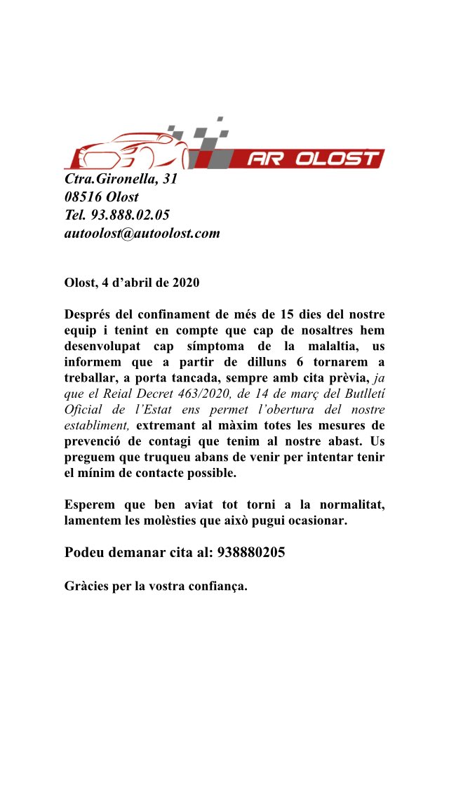 AutoOlost's tweet image. #totanirabe #EnsEnSortirem