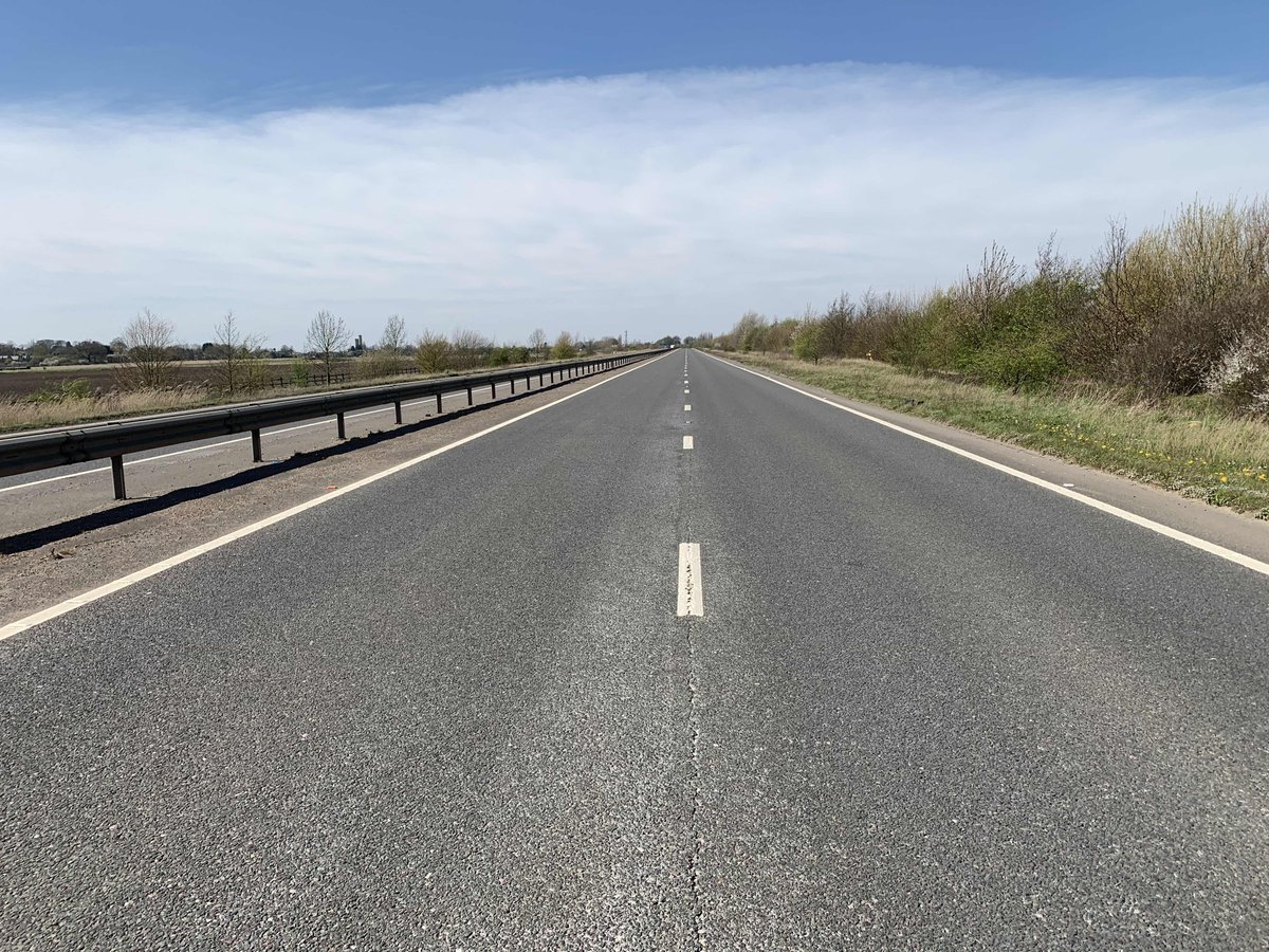 Thank You 🙏 

Thanks to the people that did not go out today.

This was the #A47 at 13:00 hours today. 

Please remember #StayAtHome Protect the NHS and save lives 💙 #2445