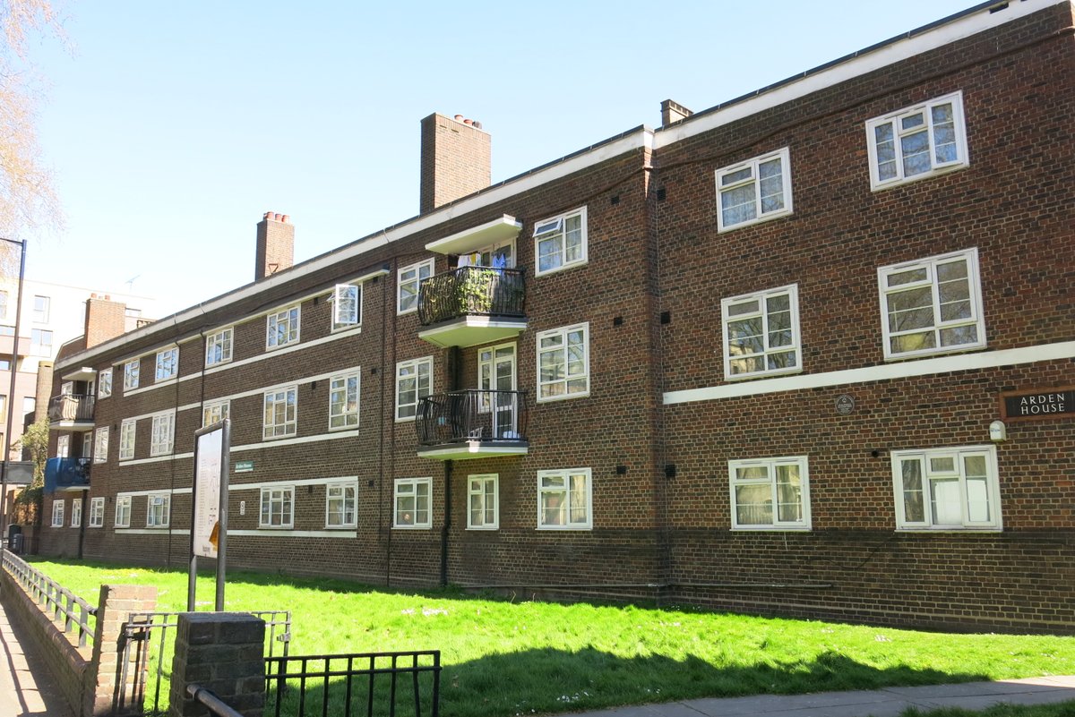 7/ Arden house, Pitfield Street. The brown plaque commemorates a much earlier history.