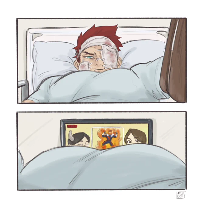 The struggles of being a bara character 
#MyHeroAcademia #BokuNoHeroAcademia #Endeavor 