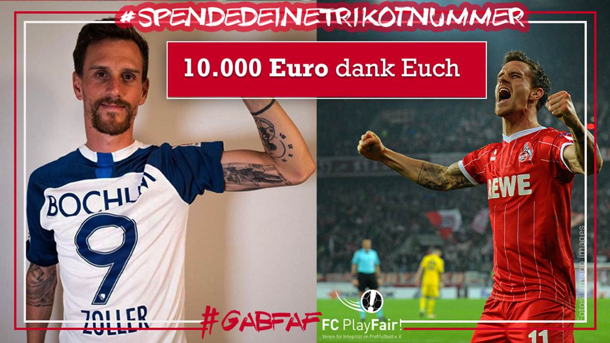 Sportbuzzer's tweet photo. #Corona-Hilfsaktion von und mit @SiZolli und @FCPlayFair: #Spendedeinetrikotnummer knackt Marke von 10.000 Euro #GABFAF

➡️https://t.co/guvNaVtpKl https://t.co/0yQQDE2YWH