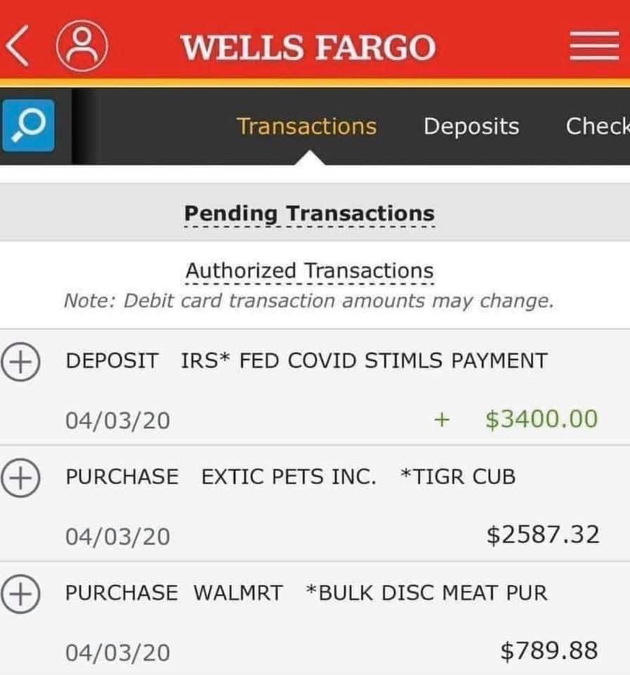 Tom Campbell On Twitter Stimulus Check Is In Https T Co Ibgvli1z9z Twitter