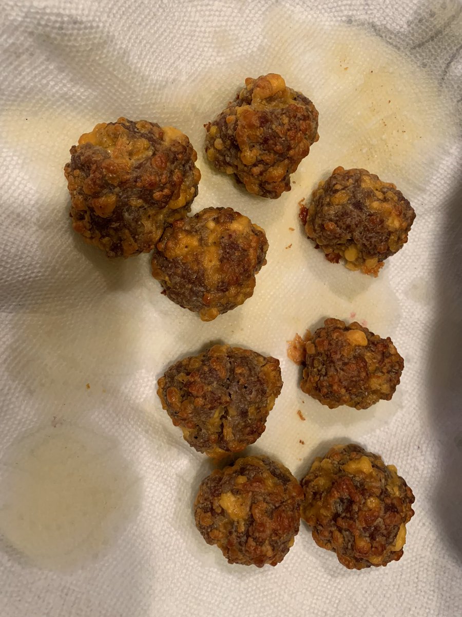 JamesHeuck's tweet photo. Ok @MeatChurch where hane these sausage balls been all my life? Amazing!
What else other quarantine specials do you have? https://t.co/e2vP9QXszF