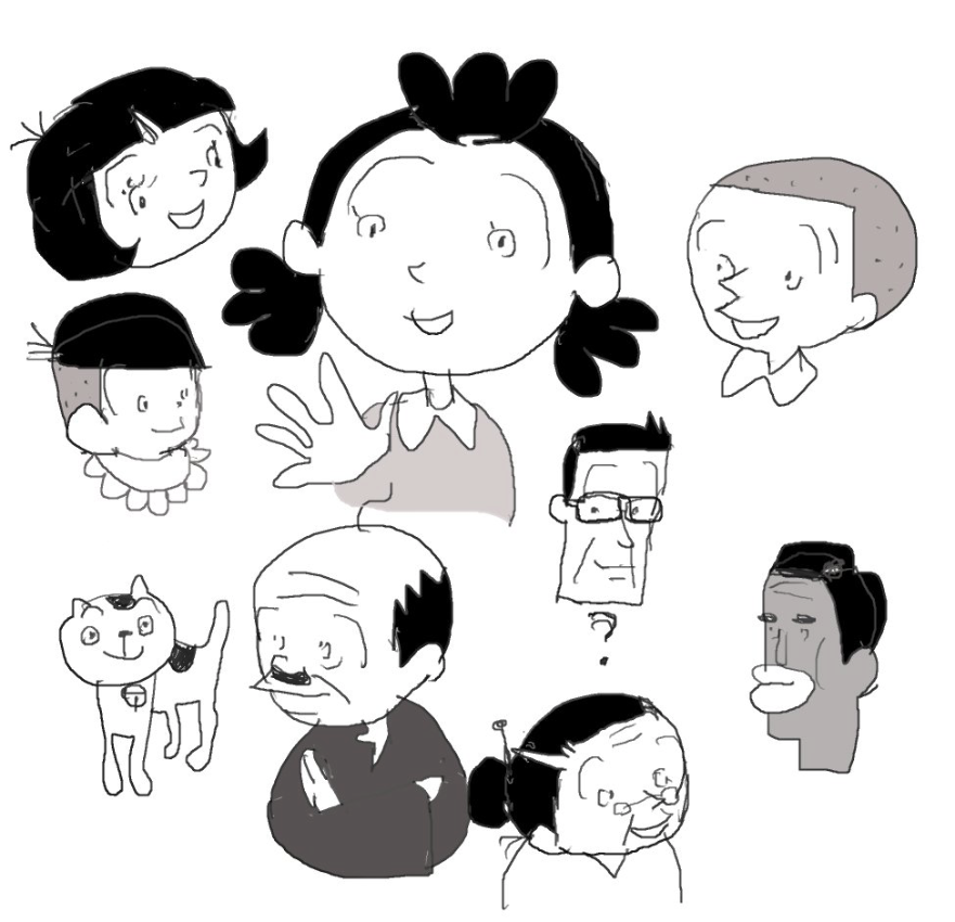 #答えあわせ
子供でも目の位置高い
たまの鈴でかい 