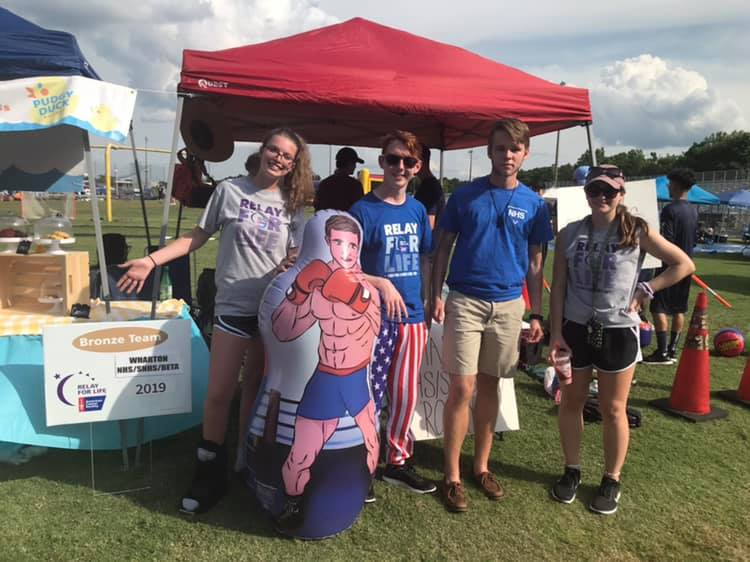 Wharton_PTSA's tweet photo. Flashing back to a year ago when Wharton hosted Relay For Life!!  Even though this year's events at Freedom are postponed we can enjoy our memories from last year!!  #WeAreWharton https://t.co/5TOROoqlGn