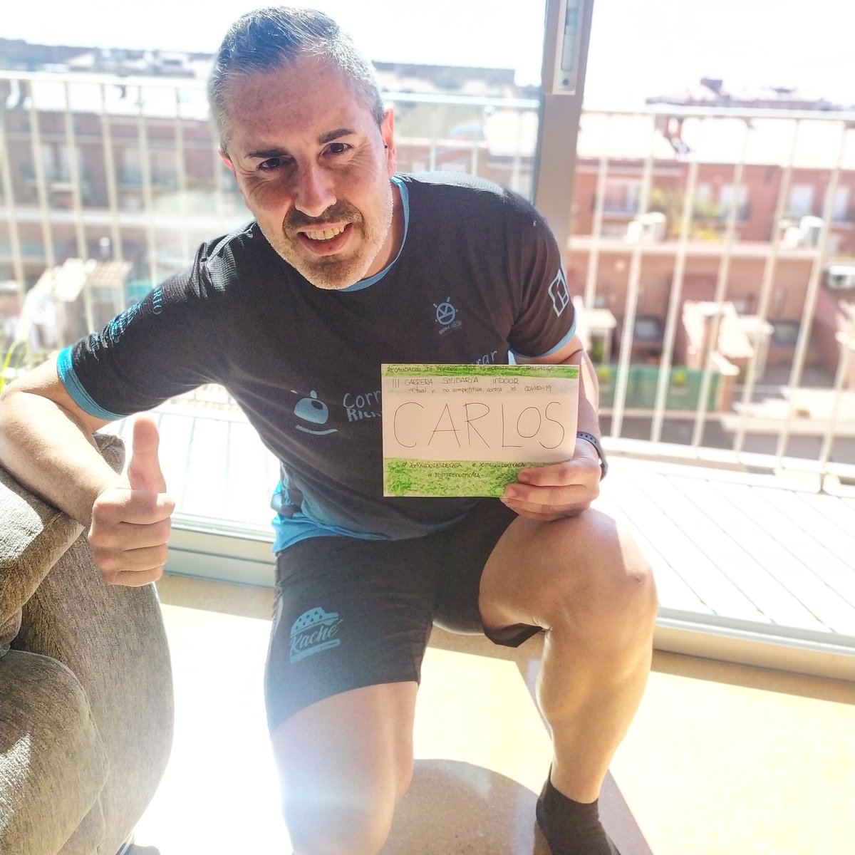 CarlosMarzo_'s tweet photo. 🔴5km completados❗❗
Nos sumamos a la iniciativa de @Pitufollow en la III Carrera Solidaria Indoor para recaudar fondos para el @hbellvitge contra el Covid-19😷
Todo irá bien❗❗
#covid_19 #hospitaldebellvitge #yoayudodesdecasa #yomequedoencasa #yoentrenoencasa https://t.co/3Rmfd4Vsmo