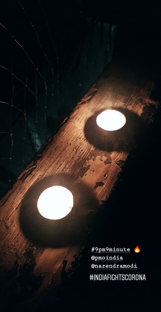 Fighting Corona with light 
#IndiaVsCorona 
#COVID19