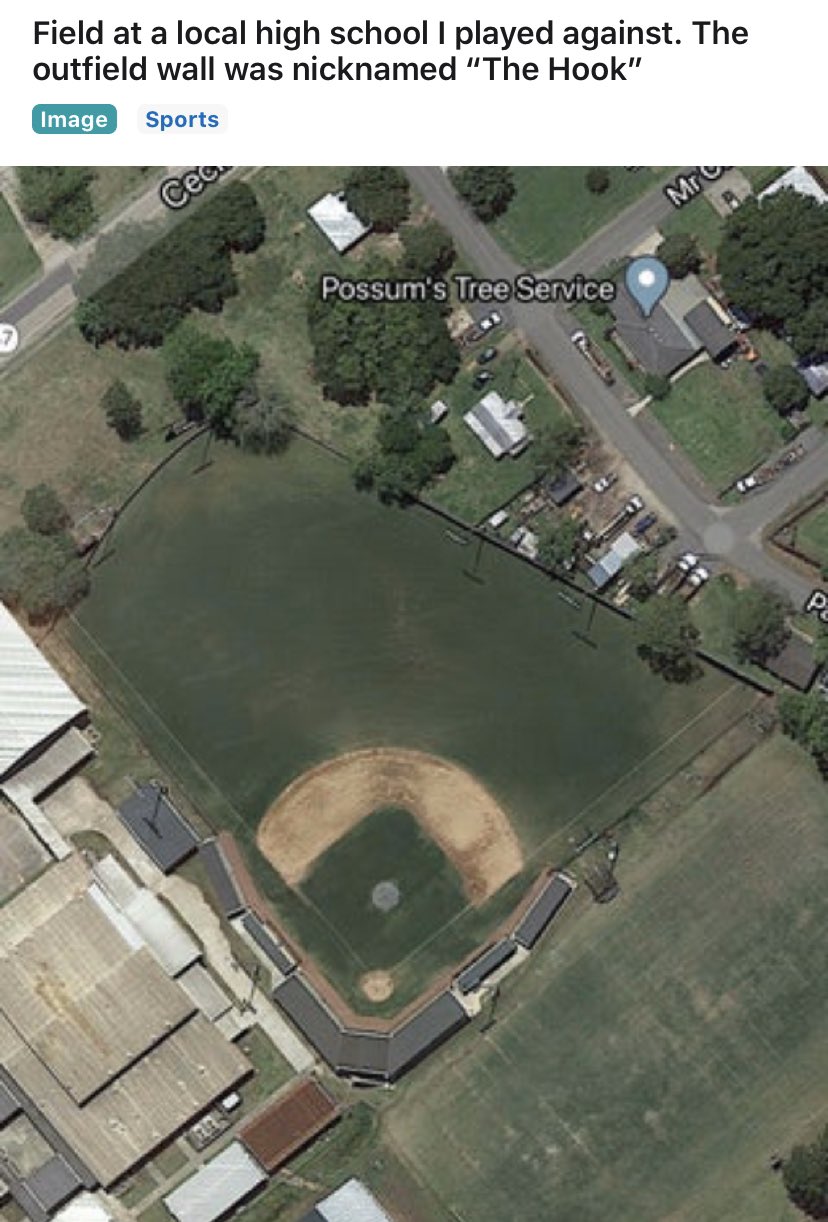 Jomboy on Twitter "People are posting weird HS baseball field dimensions on r/baseball and I