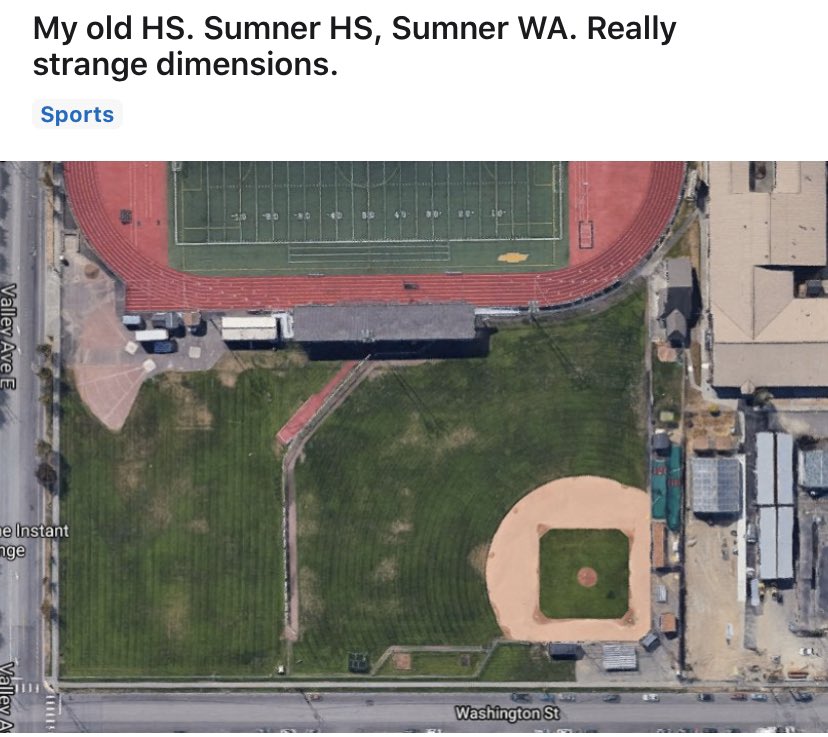 People are posting weird HS baseball field dimensions on r/baseball and I could look at these forever