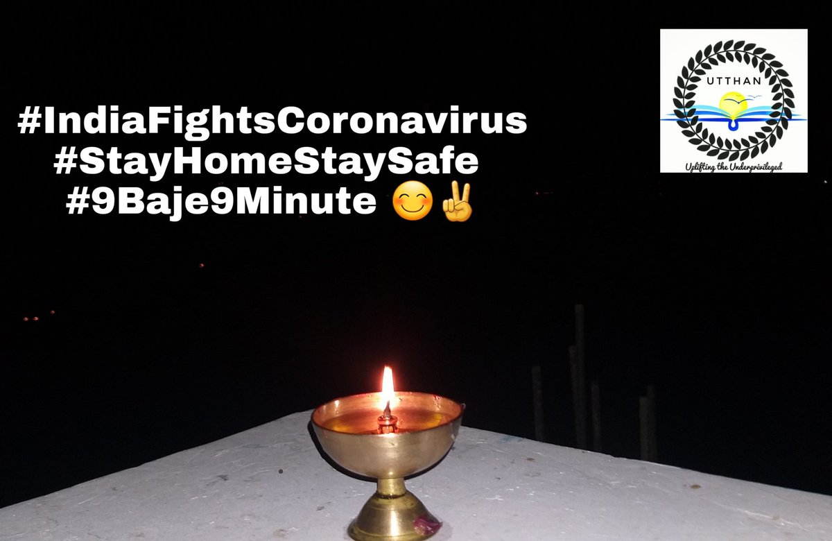 projectutthan's tweet photo. #IndiaFightsCoronavirus #StayHomeStaySafe 
#9Baje9Minute 😊✌ https://t.co/NSvblmbaBY