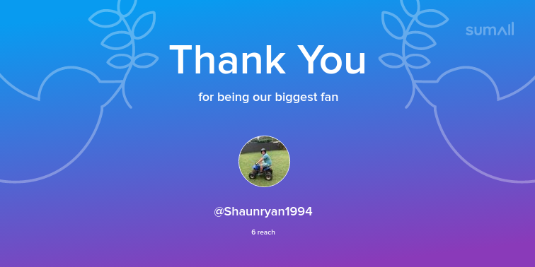 shaunryan19944's tweet photo. Our biggest fans this week: Shaunryan1994. Thank you! via https://t.co/4qyjGLaK0P https://t.co/6yd4jb0UJt