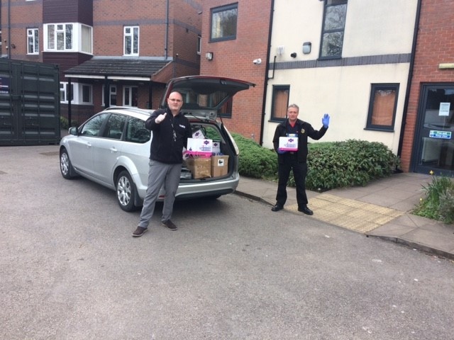 StaffsFire's tweet photo. #HelpingTogether Fire officer from Staffordshire Fire &amp; Rescue Service have being supporting charity Period Power by delivering free sanitary products to charities supporting the most vulnerable people across the county. https://t.co/x5PqsFe6if