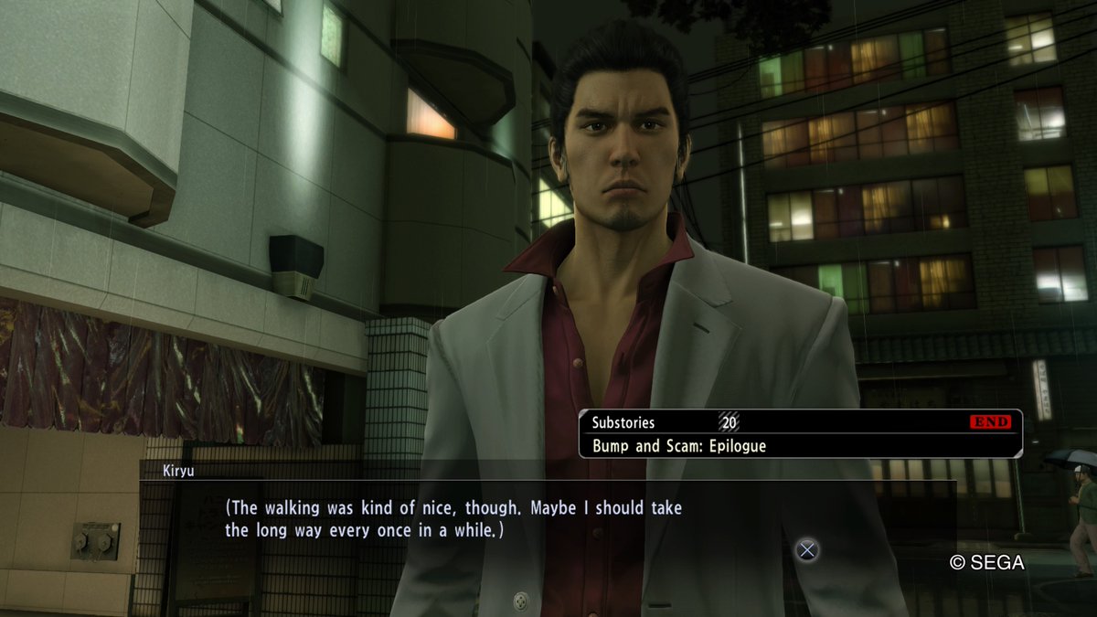 kiryu life lesson of the day: taking walks is fun :)