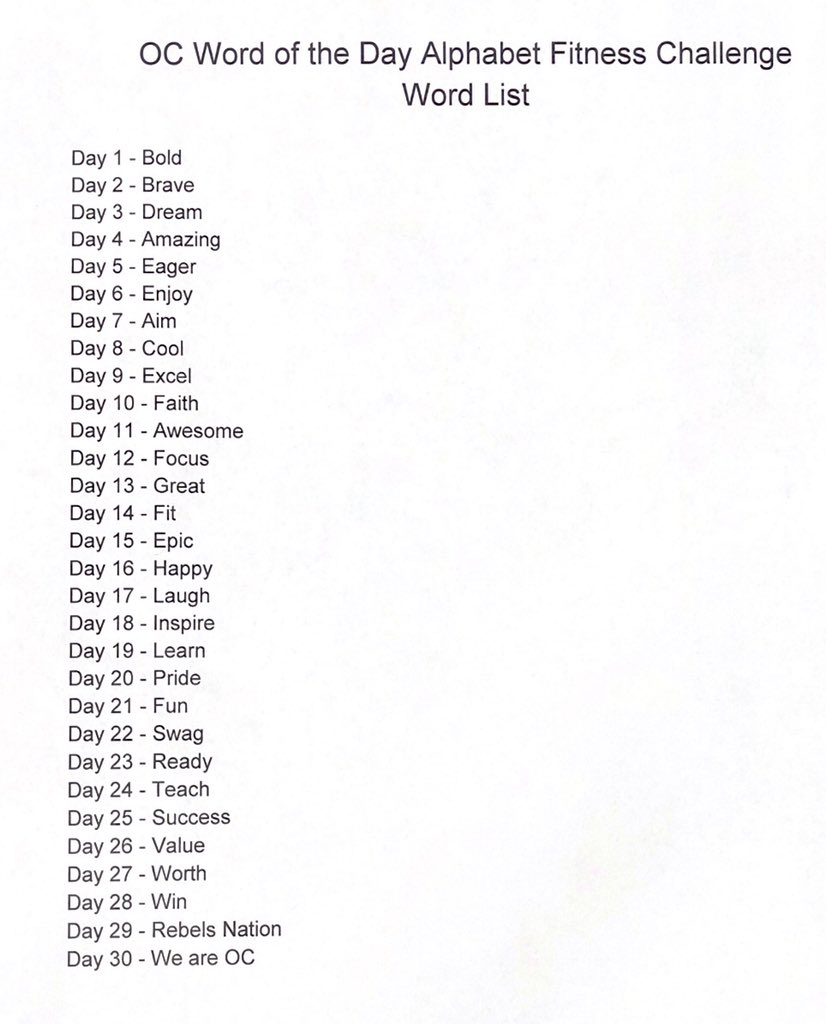 OC Fitness Challenge - Day 5

#eager

share you workout video or post-workout pics

#WEareOC
#WEareFIT