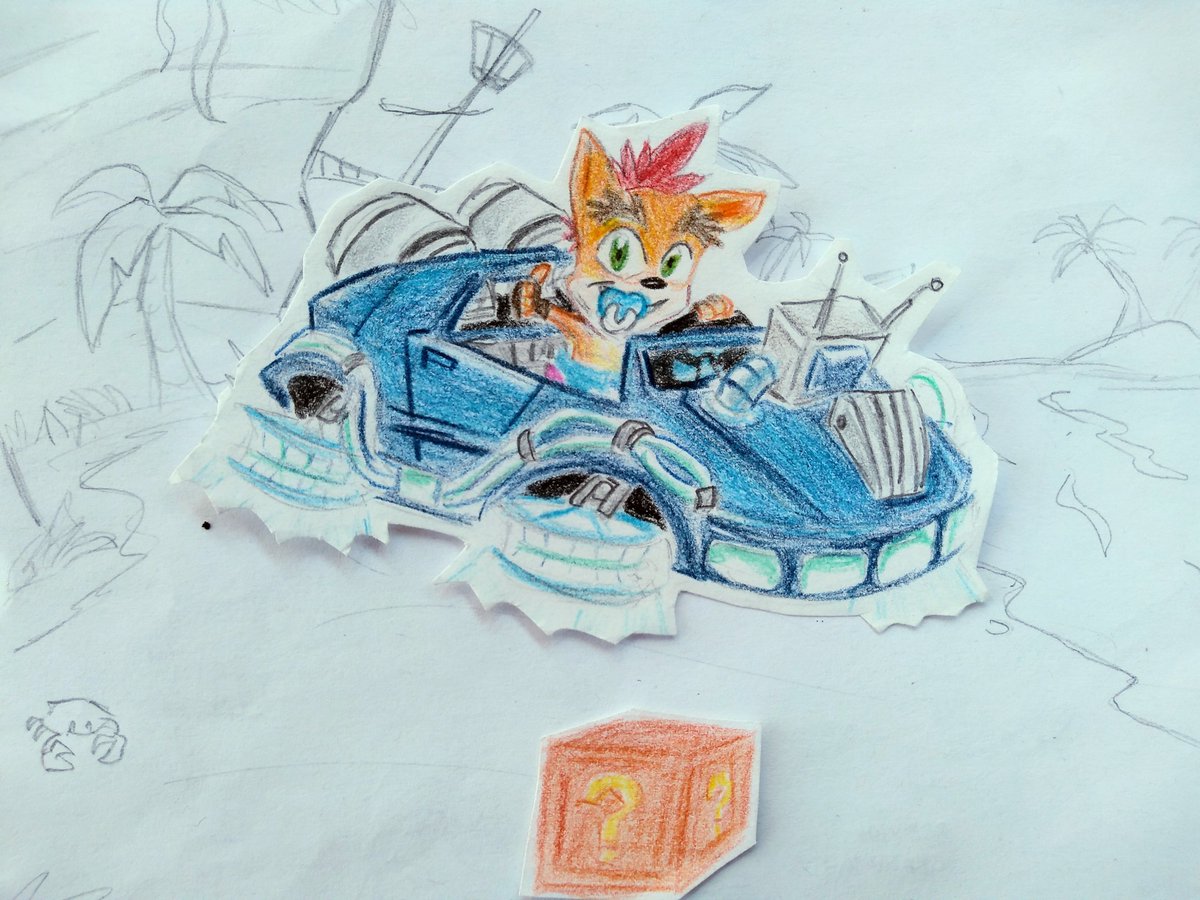 I_dunno_morty's tweet photo. Baby Crash

#BabyCrash #Crash #CrashBandicoot 
#CrashTeamRacingNitroFueled #CrashTeamRacing #CTR #BackNTime #BackNTimeGrandPrix #drawing #traditionalart https://t.co/w12tQB3BOm