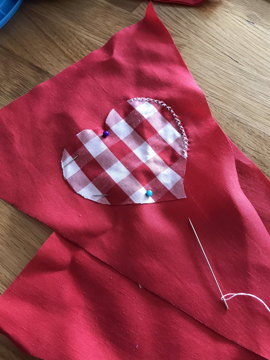 lauraclements21's tweet photo. We’ve started our well-being bunting 😁lots of ideas and lots of clothing being cut up 🙊@ppsswebsite1 @health_cumbria https://t.co/plvEu2wkCn