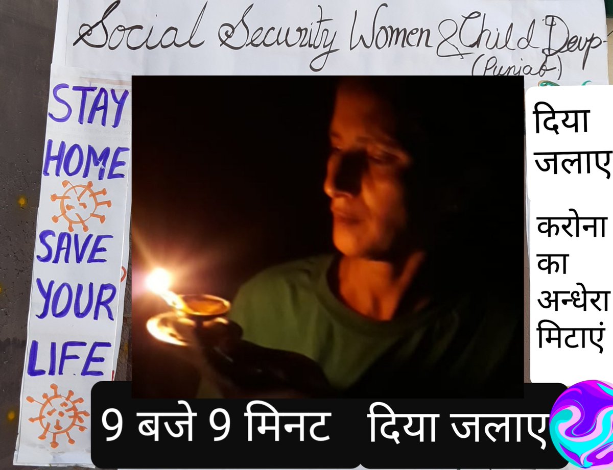 KaurGehri's tweet photo. Lighting up diyas and candles to stand together with P.M to fight against Corona virus
#DSSWCD
#PMMVY
@smriti irani
@PMO https://t.co/ki9bx1kdkP