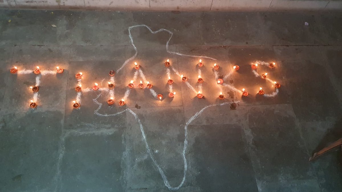 manangupta619's tweet photo. Thanks India..

Thanks to all the doctors and medicals staff...
Thanks to all the donators who are helping others and profounding the sense of belonginess..
Thanks to all the citizens staying at their home to make India heathy..
Thanks @narendramodi Ji..  

Lights, joy and Unity https://t.co/OheFx6eCUW
