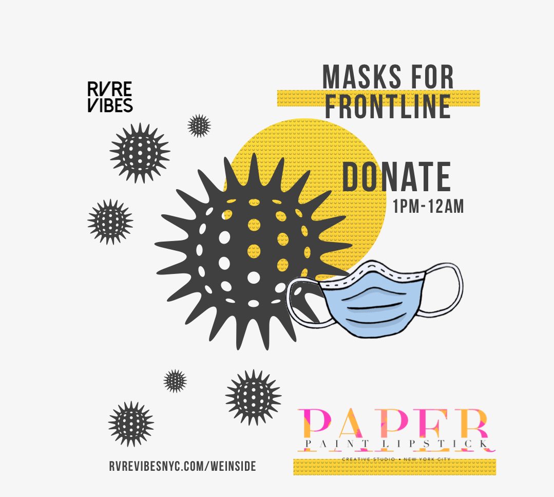 RVREVIBES's tweet photo. TODAY! We will be having an all day music streaming event from 1PM-12AM ✨ We will be raising money to help support the creation of more masks. We are at an extreme shortage &amp; we are in dire need of supplies. https://t.co/oAVws7XLDD